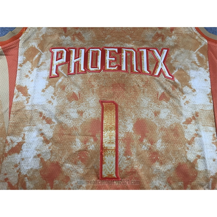 Camiseta Phoenix Suns Devin Booker #1 Select Series 2023 Naranja